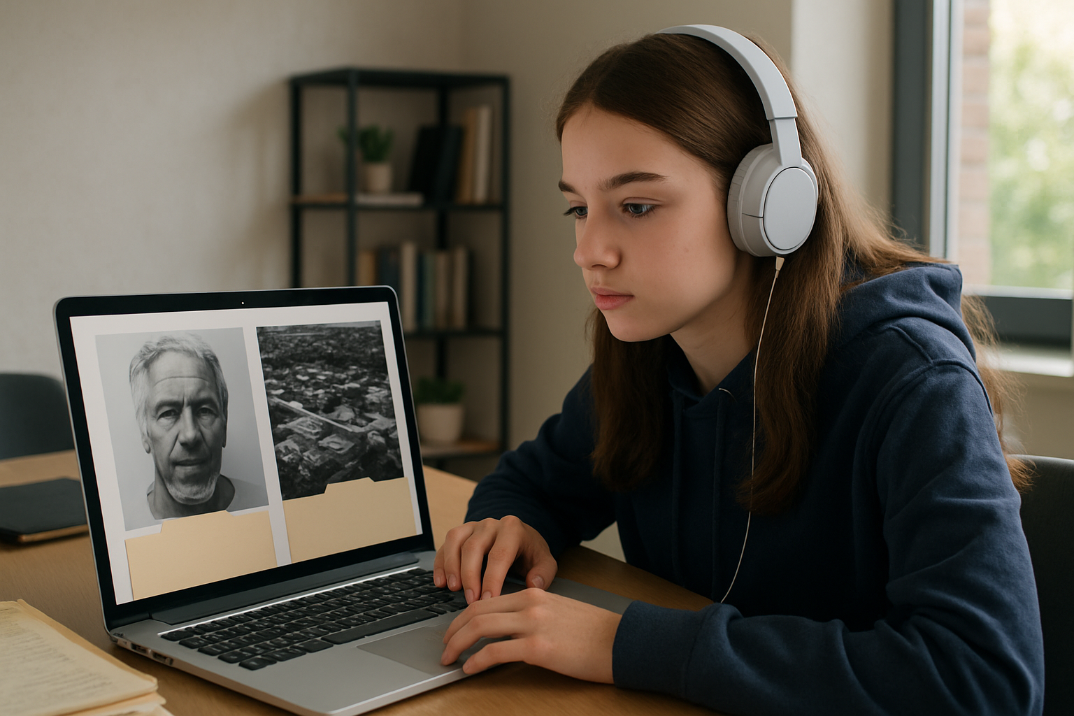 Estudiante Investiga su Comunidad en Archivos de Epstein
