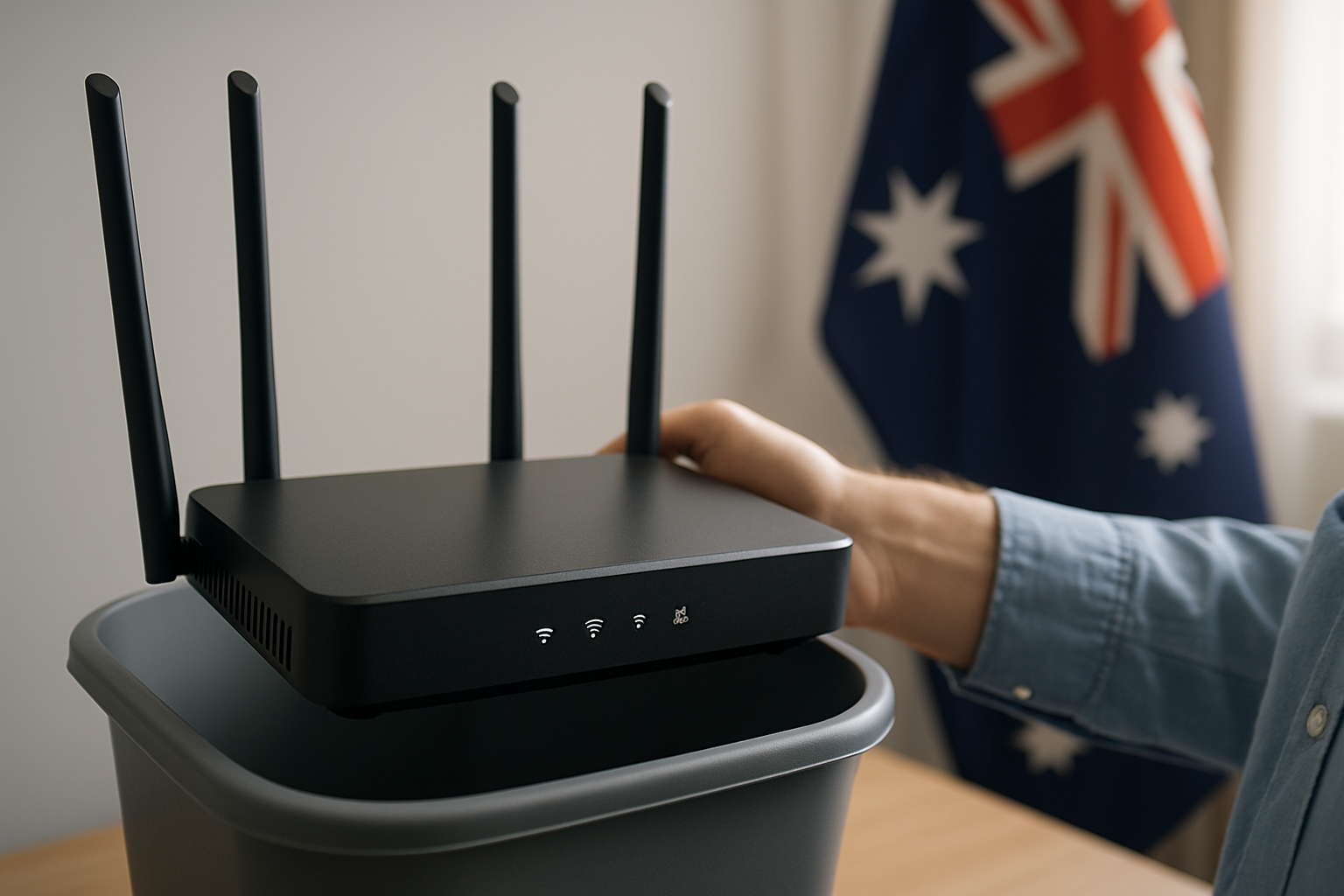 Gobierno australiano ordena deshacerse de routers funcionales