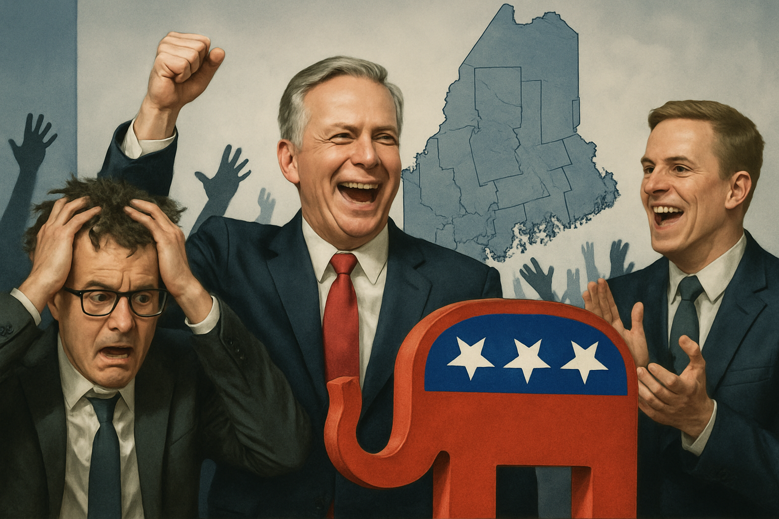 Republicanos Celebran Caos Electoral en Maine