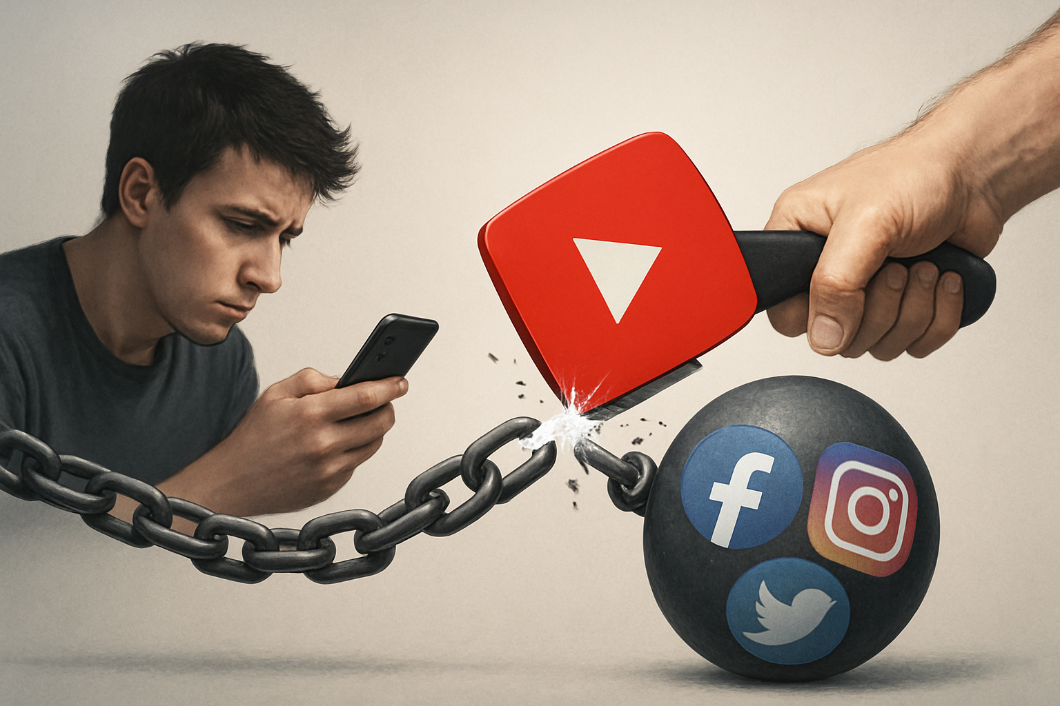 YouTube de Google resuelve caso de adicción a redes sociales